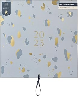 Family monthly family calendar Big Busy Bee January -December 2023 - Blue - Large family calendar 2023 with 6 columns for family plannings, birthdays, monthly and stickers pockets and stickers.. Buy better with DIAYTAR Nigeria — the ultimate e-commerce platform in Nigeria.