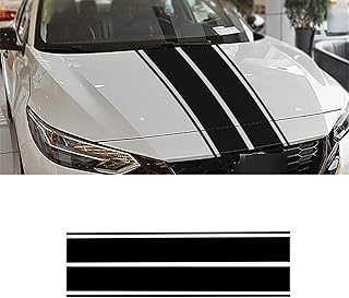 Lan's mean dbs004 universal sticker for vinyl car hood, outdoor decoration sticker with modified stripes, black.. DIAYTAR NIGERIA: Connecting every Nigerian with quality products at prices everyone can afford.
