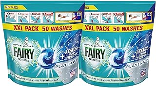 Non -organic liquid detergent capsule Fairy Platinum, 100 washes (2320 g).. DIAYTAR NIGERIA revolutionizes online shopping with competitive prices and reliable 5-8 day delivery.