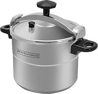 Royal Ford aluminum pressure cooker, 11 -liter capacity, silver.. Your complete shopping solution, DIAYTAR NIGERIA offers extensive choice with competitive prices and delivery.