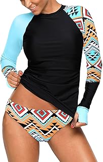 Long sleeve rash jersey for women, color swimsuit color block print with stockings.. Nigeria's most diverse e-commerce platform delivers quality and affordability to your doorstep in 5-8 days.