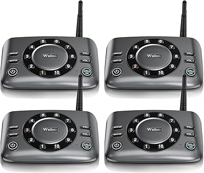 Wuloo Interphones Wireless Handsmakers for the Home and the Company, upgrading of the two-way audio intercom system for the elderly, an integral duplex intercom of room room with 5,280 feet range, its clear anti-interference, pack of 4.. Browse endless categories on DIAYTAR Nigeria — your items delivered in just days.