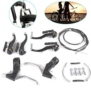 Complete v relua brake kit for front and rear bike and hybrid mountain bike, internal and external cables and levers kit, includes winch links, levers, cables and all assemblies, black.. DIAYTAR NIGERIA: Where shopping dreams come true with budget-friendly prices and nationwide shipping.