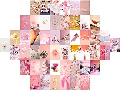 Set of wall collages, aesthetic bedroom decoration, bedroom decoration for teenage girls, set of wall stickers, Visco bedroom decoration, photo wall, aesthetic stickers, photo collages set (50 4x6 inch sets).. Shop for everything you need at DIAYTAR NIGERIA, with budget-friendly prices and quick delivery.