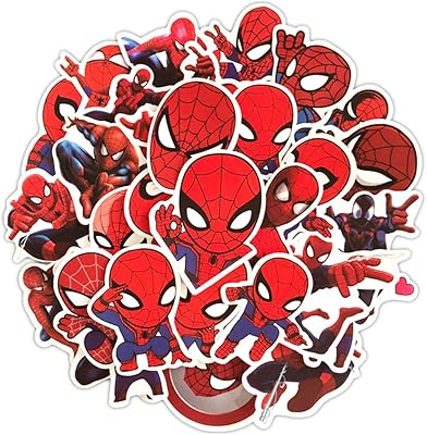 [Focus stickers] 35 spiderman stickers for laptop, mobile, water bottle, skateboarding, baggage, car bumper and more fjhsl.. Your trusted e-commerce destination, DIAYTAR NIGERIA offers extensive variety with reliable shipping.