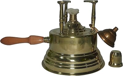 Greek Turkish coffee maker al-baramuni, brass baramouni, table top with oversized handle in Egyptian solid wood hammered by hand.. Find everything you need at prices you'll love with DIAYTAR NIGERIA's comprehensive e-commerce platform.