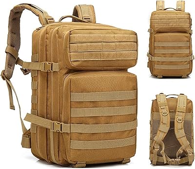 Large Javist 45L tactical backpack, large 3 -day tactical military backpack, hiking camping backpack (mud).. DIAYTAR NIGERIA: Where every purchase is affordable and delivery is always within a week.