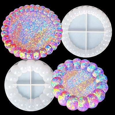 2 pieces bubble tray resin molds, silicone mold to pour epoxy resin jewelry ornaments DIY candle holder polymer Artitures Art decoration perfect perfect gift.. Make every purchase count with DIAYTAR Nigeria — shop smart, shop fast.