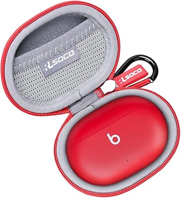 RALLSOCCO rigid case for beats studio buds+/studio buds true wireless with noise removal (red).. Find quality and variety without breaking the bank — only on DIAYTAR Nigeria.