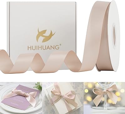 Setan Ribbon Huihuang 1 inch Flaneur silk ribbon 50 meters double -sided satin ribbons for craft packaging gifts bouquet of flowers with birthday cakes wedding set decor invitation cards.. Skip the traffic, shop online — DIAYTAR Nigeria brings it to you.