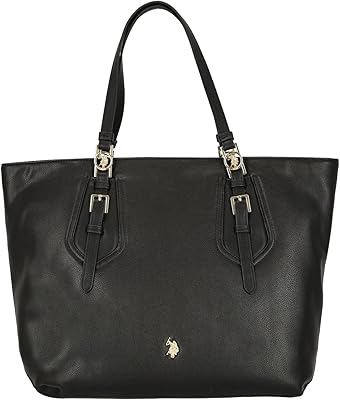 Black polyurethane shopping bag, size 33 × 14 × 31, from Forest L. US Polo, black, contemporary.. No hidden costs, no long delays — just DIAYTAR Nigeria convenience.