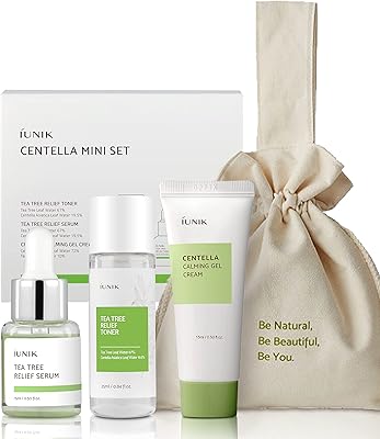 Mini Ionic Centella travel care kit, ultra soothing and moisturizing for sensitive skin - Tonic with tea tree, soothing serum centella and gel -cream.. From fashion to electronics, DIAYTAR Nigeria brings it all to your doorstep — fast, easy, and affordable.