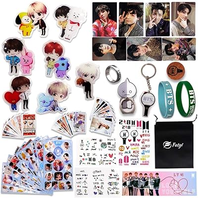 Fatyi BTS gift box, BT21 badge set, stickers, military keychain, kpop lomo card, telephone support, bracelet, rest, sealed, gift box for bts for girls, small gift box.. Experience DIAYTAR NIGERIA, where extensive product variety meets pocket-friendly prices and reliable delivery.