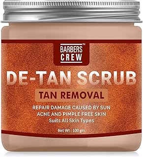 Barbers Crew De-Tan Facial Scrub, Anti-tanning face scrub for bright skin, oily skin and dry for women and men (100g).. Shop across categories with ease at DIAYTAR NIGERIA, delivering affordability within the week.