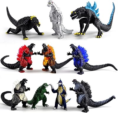 Skido 10 pieces/Set of 10 Bandai Godzilla King Ghidorah Machine Triceratops PVC Dinosaurs Gift for children, action figurines toys to collect.. Discover the joy of choice with DIAYTAR NIGERIA's extensive selection and budget-friendly shipping.