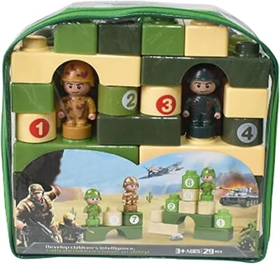 Military construction blocks army blocks numbers 3+ Age Set of toy blocks 29pcs.. DIAYTAR NIGERIA: Where shopping meets satisfaction with affordable prices and prompt delivery services.