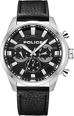 Hybrid Menelik Hybrid Quartz watch with black dial and leather bracelet - PEWJF2204207, black, bracelet.. Your digital shopping ally, DIAYTAR NIGERIA offers extensive selection with budget-friendly delivery.