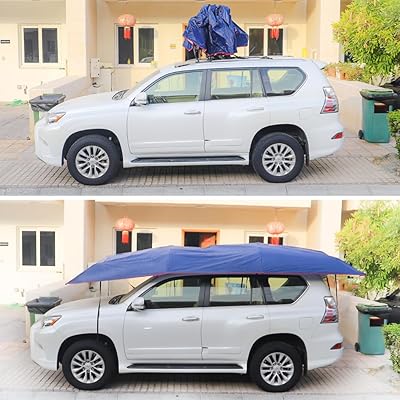 Raintree automatic portable car tent cover | Remote controlled tent for dust, leaves, birds and rain | Automatic car tent cover.. From daily deals to exclusive products — DIAYTAR Nigeria has you covered.