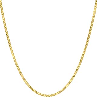 Life Jewelry Collar Gourmet Chain 1.7 mm for women and men plated 24 carats.. DIAYTAR NIGERIA provides endless shopping possibilities with affordable prices and prompt delivery service.