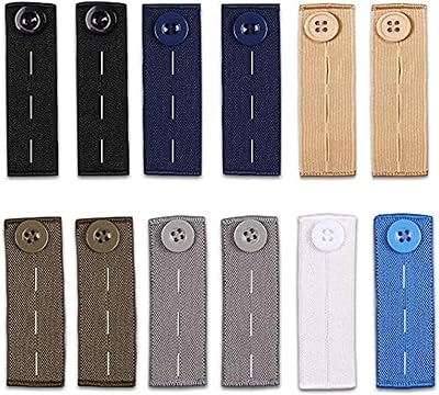 Catgut 12 pieces of elastic size extensions adjustable belt extensions for men women women extension of jeans button (7 colors), Multi, 8.. Love deals? DIAYTAR Nigeria has you covered with low prices and fast delivery.