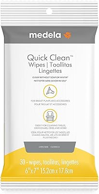 Medela QuickClean, 30 closure wipes, 30 closing wipes, practical and hygienic cleaning on the go for tables, counters, chairs and more.. DIAYTAR NIGERIA makes quality accessible with our affordable prices and dependable delivery service.