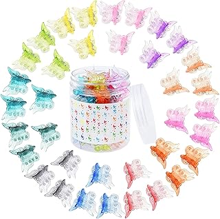 Azzoni Cute Small hair pliers Butterfly cute hair clips Cute hair accessories for girls women 90s 20 with box, shaded colors 50 pieces.. DIAYTAR NIGERIA: Where shopping meets satisfaction with affordable prices and reliable 5-8 day shipping.