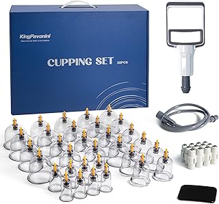 Set of King Pavonini suction cups 32 cups, set of professional Chinese suction cups with magnets, laptops under vacuum to reduce cellulite, relieve pain and blood circulation.. Your shopping dreams realized through DIAYTAR NIGERIA's affordable platform with reliable delivery times.