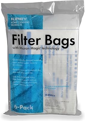 Kirby Part 204811 - HEPA Filter Bags Original F Model for all Sentria models (6 bags and 2 belts).. DIAYTAR NIGERIA: Making online shopping accessible with affordable prices and nationwide delivery service.