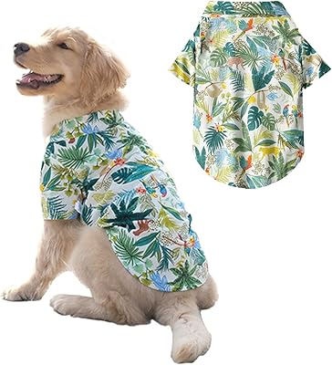 Hawaiian shirt for dogs, pets for pets, cool and breathable suit, beach t-shirt for medium-sized and large dogs, 5xl.. Shop smart, shop DIAYTAR - Nigeria's most affordable e-commerce platform with nationwide delivery.