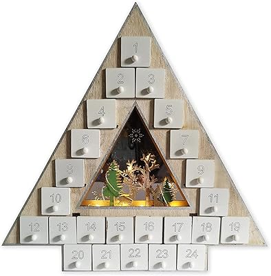 Wooden Advent Calendar with inserts | virgin to fill.. Why shop anywhere else? DIAYTAR Nigeria has it all, at prices you’ll love.