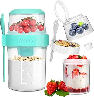 Oat flakes of 26 oz 2 layers with lid and spoon.. DIAYTAR Nigeria: Great value, fast delivery, and endless options.