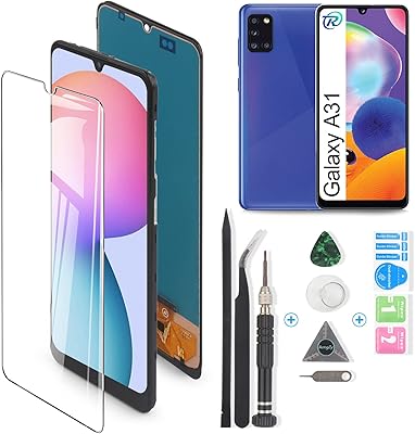 Screen for Samsung Galaxy A31 A315 LCD Touch screen LCD Dandonant for Samsung A31 A315 Repair screen repair parts (black).. DIAYTAR NIGERIA stands as your affordable shopping ally with nationwide delivery in just 5-8 days.