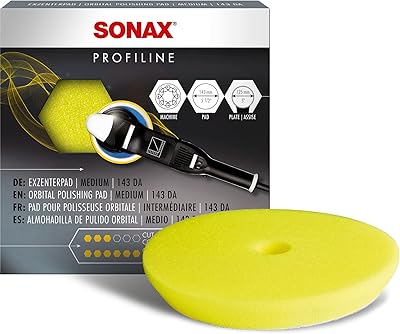 Double action Sonax polishing pad - finish - yellow (5 " - 143 cm).. Your ultimate shopping destination, DIAYTAR NIGERIA combines extensive selection with affordable shipping.