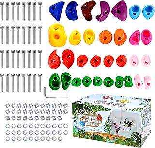 Topnew 32 Multi -Taille -Tailles Facal supports for children, adult rock wall containing climbing wall handles for interior and outdoor play set - assembly equipment of 2 "included.. Experience shopping without limits at DIAYTAR NIGERIA, where affordability meets convenience in just days.