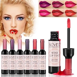 Wine lip shade, 6 liquid lipstick colors, set of lips in lips in wine bottle, long -lasting water lipstick kit, set of lip shades with non -stick cup, matt lipstick set, makeup gift for girls and women.. Big selection, small prices — shop now on DIAYTAR Nigeria.