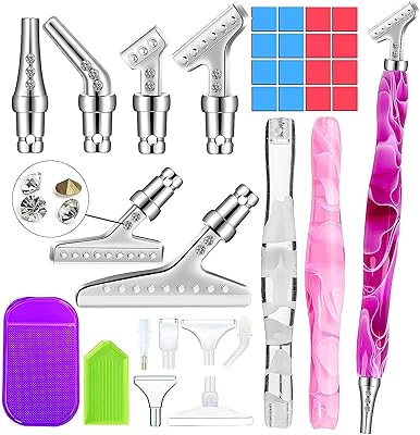 Set of stainless steel diamond paint paint (34 pieces), 3D diamond paint paint for 5D diamond paint.. Shop easy, pay less, get it fast — with DIAYTAR Nigeria.