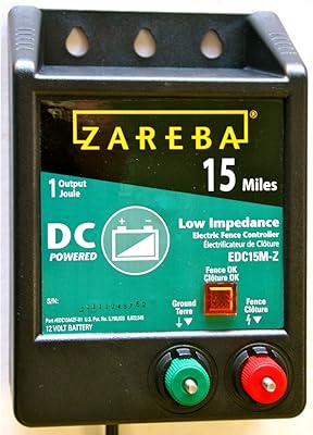 Zariba EDC15M-Z electric fence charger powered by low resistance battery of 15 miles, black.. DIAYTAR NIGERIA revolutionizes online shopping with competitive prices and reliable 5-8 day delivery.