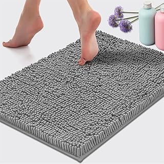 Bathroom carpet Newstyle non -slip, very thick, soft, toil, excellent absorbent bath mat, set of doors for kitchen and living room (light gray, 40 x 60).. DIAYTAR NIGERIA: Where quality meets affordability, with thousands of products delivered in less than 8 days.