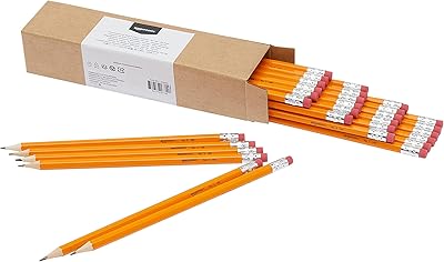 HP pencils #2 Amazonbasics wood pre-moulee, Package of 30.. DIAYTAR NIGERIA: Where shopping is affordable, selection is vast, and delivery is always reliable.