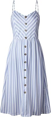 Mid-long Floral Longs Dresses Floral Bohemia Adjustable for Women with Pockets, Blue and White.. From household needs to gadgets, DIAYTAR Nigeria has it all.