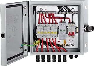 POWGROW photovoltaic combination housing, 6-string solar combination housing with nominal current fuse of 15 A, overvoltage protection device and 63 A air circuit breaker for solar panels on/stop, pre-cable, metal box.. DIAYTAR Nigeria offers the perfect blend of affordability and efficiency. Shop now and get your products delivered between 5 and 8 days nationwide.