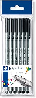 Fine tips stedtler triple - pack of 6, black (334-9 pb6 ST).. Your one-click solution to affordable shopping, DIAYTAR NIGERIA delivers quality products nationwide.