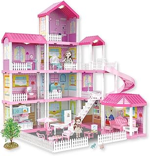 Vitto doll house 11 rooms colorful children's house with 3 floors with 2.. Shop with confidence at DIAYTAR NIGERIA, offering extensive product variety with nationwide delivery.
