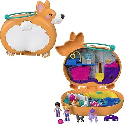 Miniature Polly Pocket Corgi Cuddles Pet Hotel Mini-Poupées and Shani 2 Dog figurines.. Experience the simplicity of DIAYTAR NIGERIA's extensive marketplace with delivery within 8 days.