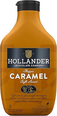 Hollander's coffee caramel sauce | gluten -free, GMO -free and tropical forest certified | Soft 16 oz bottle | folding.. DIAYTAR NIGERIA: Bridging the gap between consumers and quality products with affordable nationwide shipping.