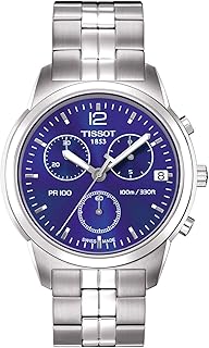 Men's watch PR100 in stainless steel T0494171104700, blue, bracelet, blue, bracelet.. Shop smart with DIAYTAR NIGERIA, offering a vast product range delivered to your doorstep within a week.