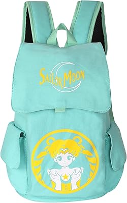 Classic canvas backpack Intourt Sailor Moon Anime Design (Blue).. Shop with confidence at DIAYTAR NIGERIA, enjoying competitive prices and delivery within 8 days.