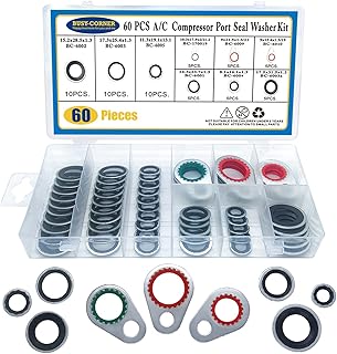 Corner air conditioner compressor seal kit of 60 pieces, air compressor outlet seal kit.. DIAYTAR NIGERIA: Bringing affordable shopping solutions with a diverse product catalog delivered nationwide.
