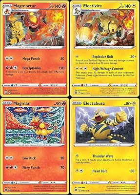Magmortar 020/172 & Electivire 047/172 - Brilliant stars - Rare - Lot of 4 Pokémon cards - Magmar Electabuzz.. With DIAYTAR Nigeria, everything is within reach — and within budget.