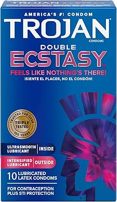 Trojan Ecstasy Double Deluxe in latex condoms, 10 pieces.. Discover endless possibilities with DIAYTAR NIGERIA's comprehensive selection and reliable shipping.